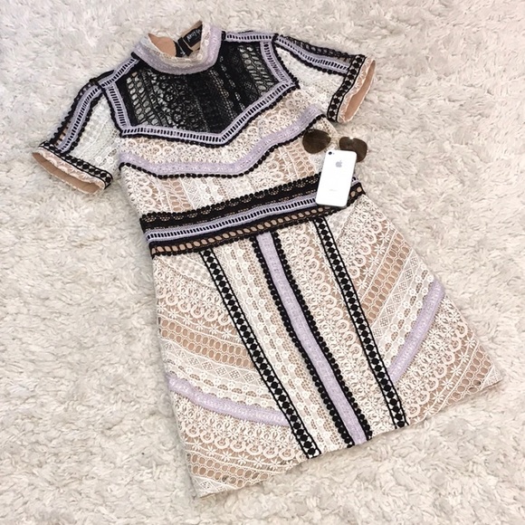 Nasty Gal Dresses & Skirts - Nasty Gal Lace Crochet Open Back Dress